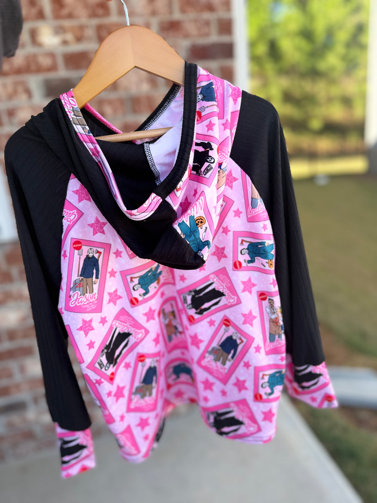 PINK HORROR HOODIE 5T