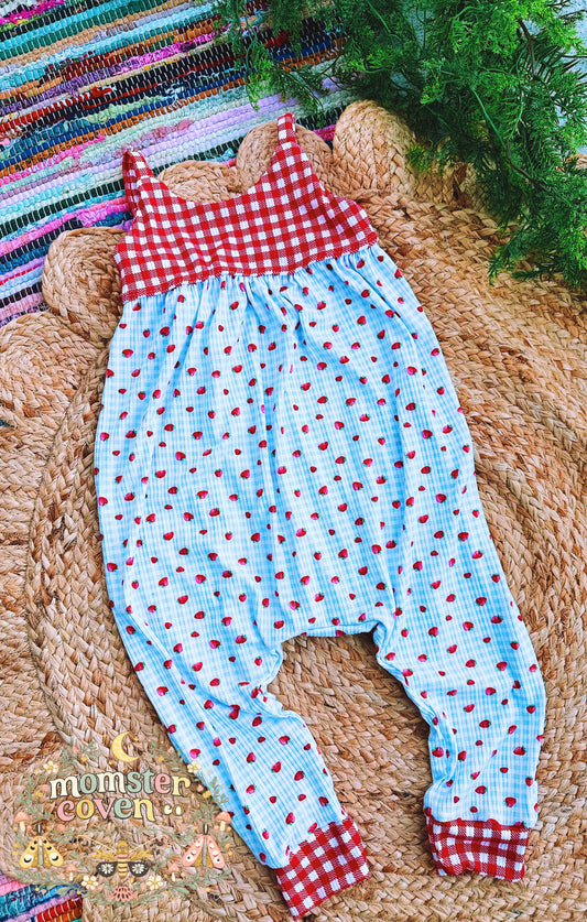 STRAWBERRY PICNIC NAPA ROMPER