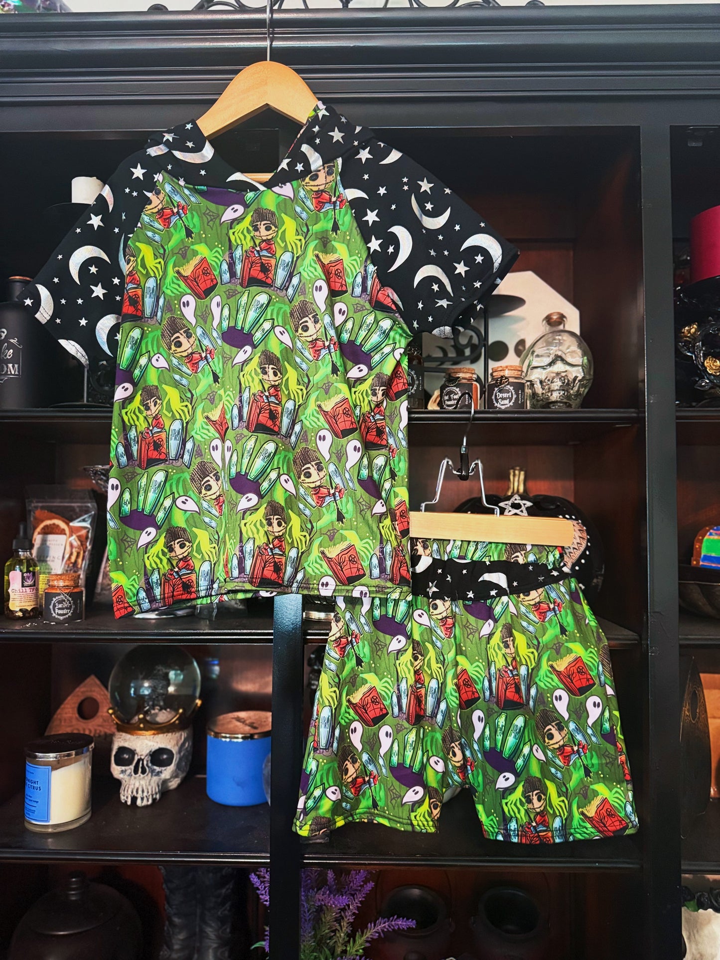 SPOOKY GUY HOODIE + SHORTS SET