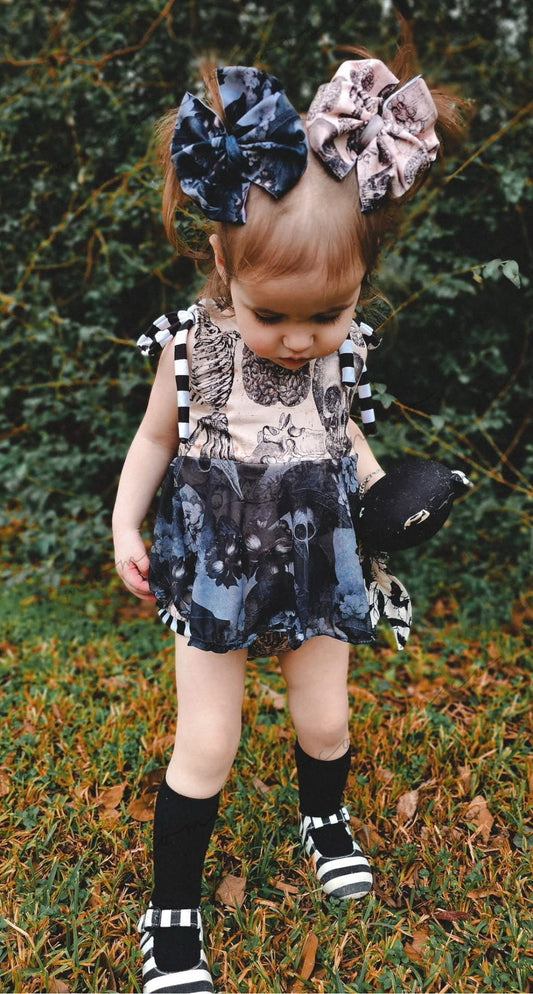 EVY SKIRTED ROMPER- NO SNAPS