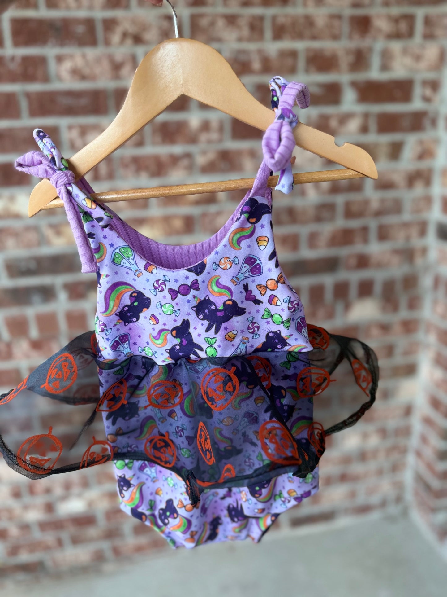 HALLOWEEN KITTY EVY ROMPER
