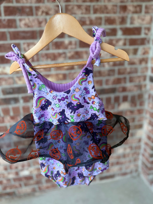 HALLOWEEN KITTY EVY ROMPER