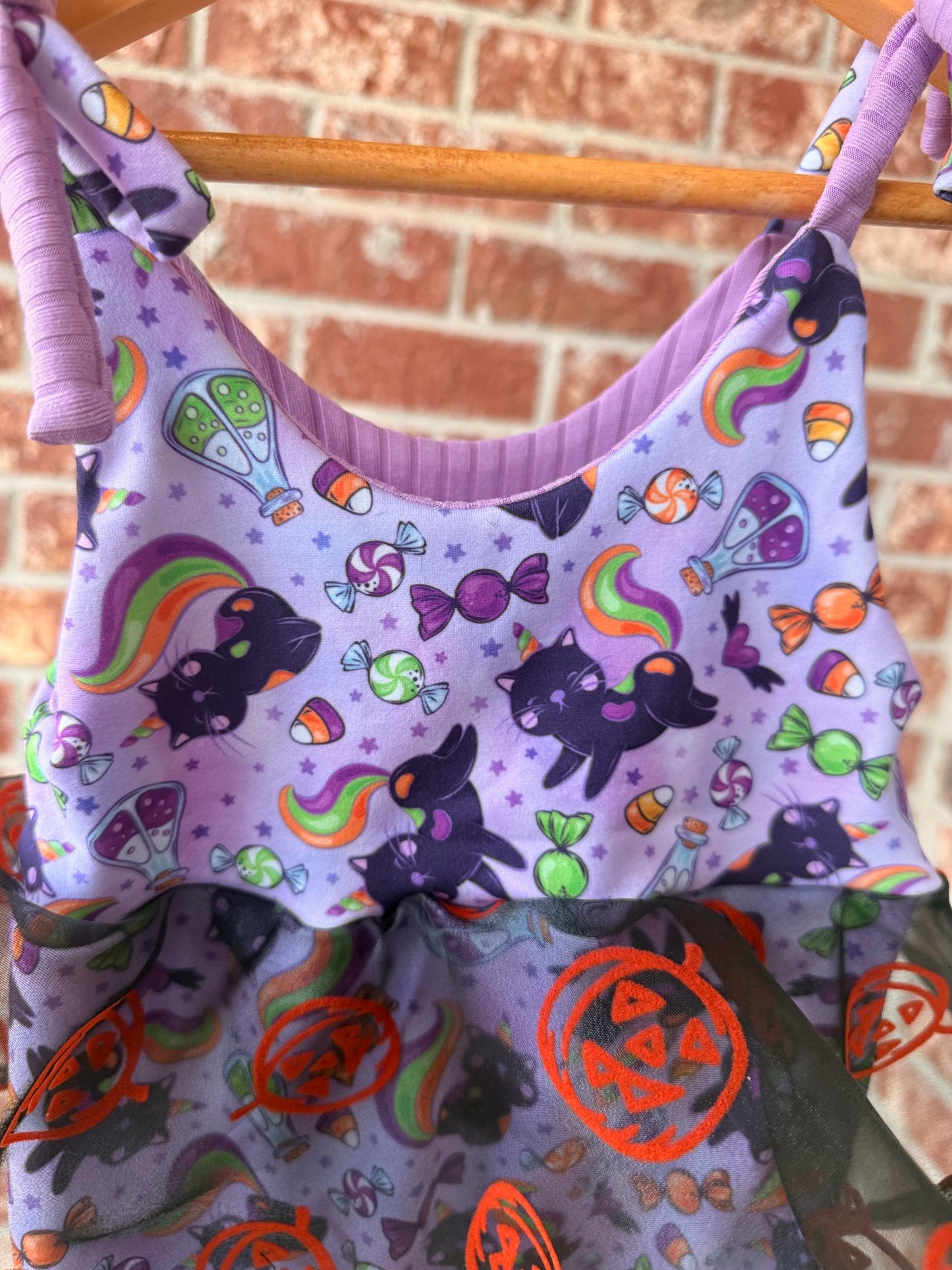 HALLOWEEN KITTY EVY ROMPER