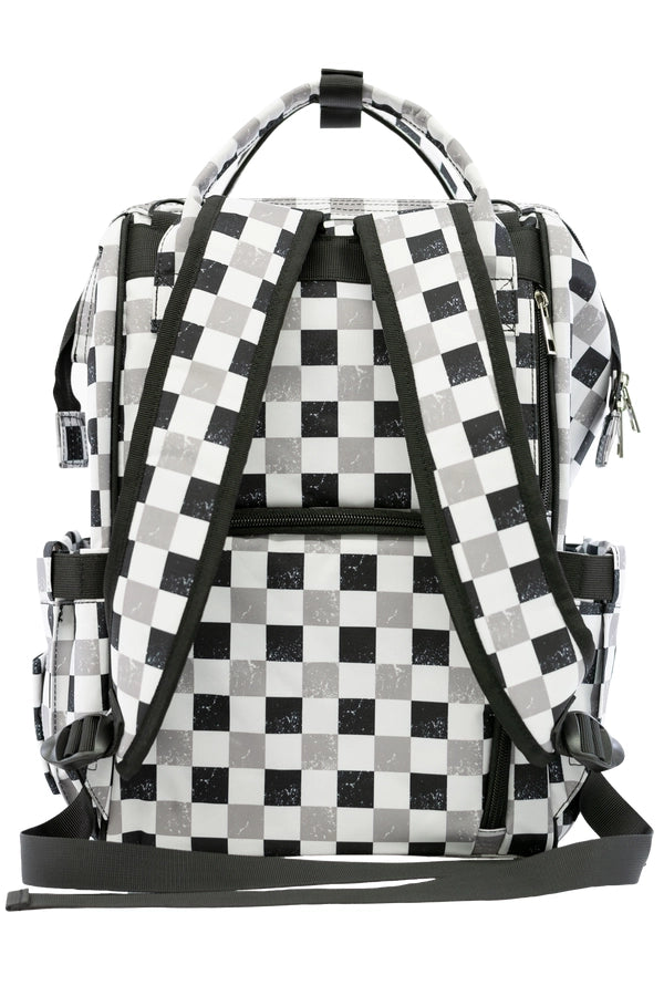 CHECKERED DIAPER BAG